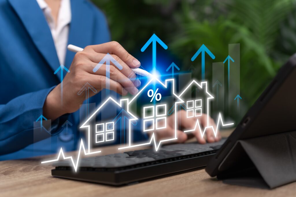 Businesswoman Planning Real Estate Investment Strategy